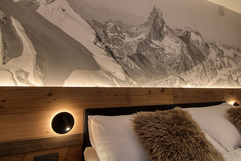 Appartement de vacances Matterhorngruss - chambre double rez-de-chausse